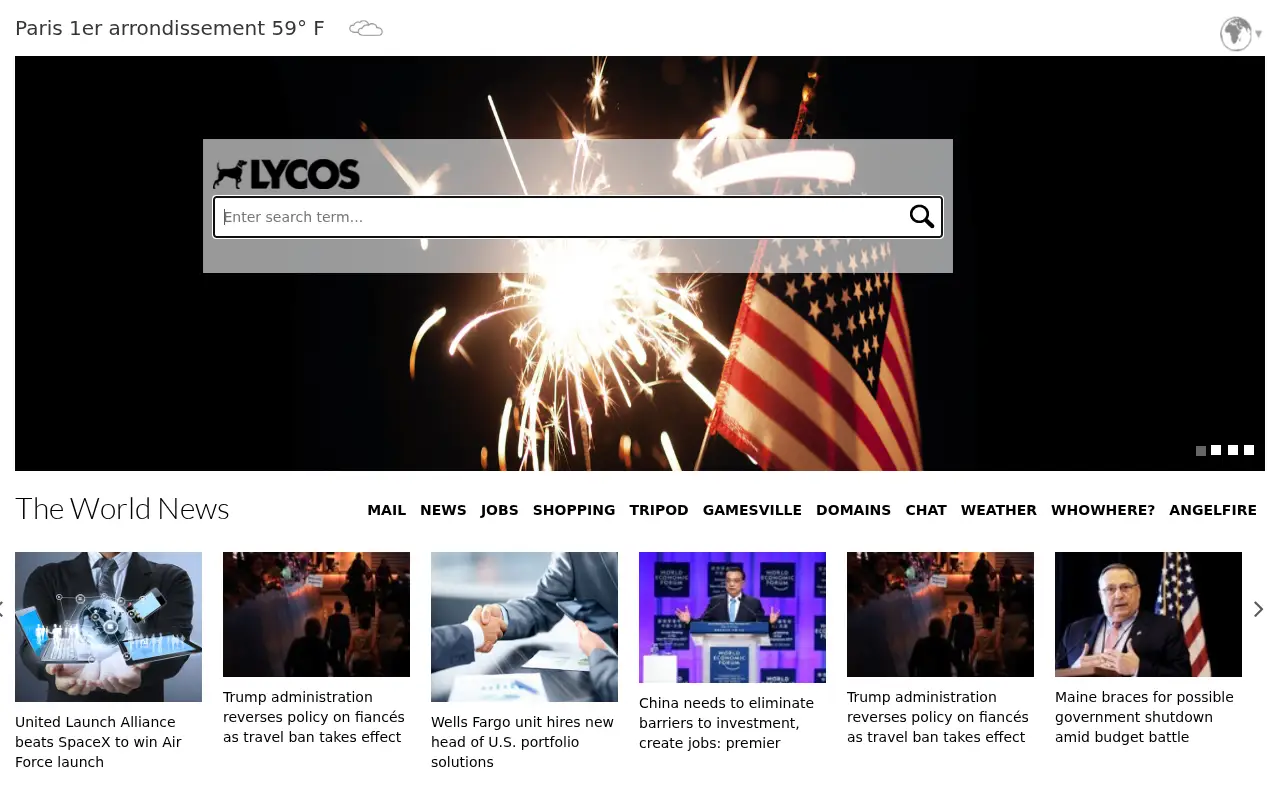 lycos.com in 2017