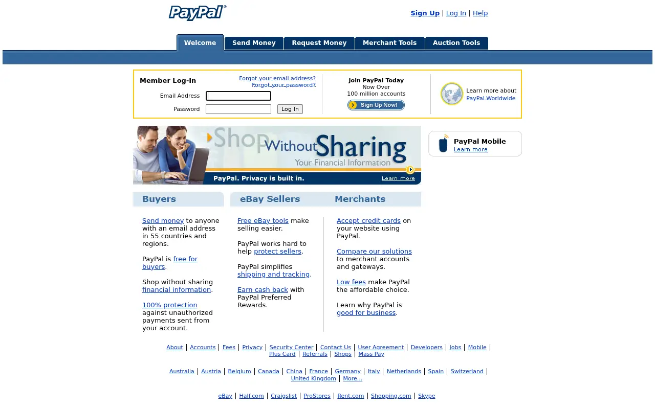 paypal.com in 2006