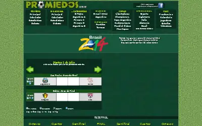 promiedos.com.ar in 2014