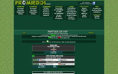 promiedos.com.ar in 2018