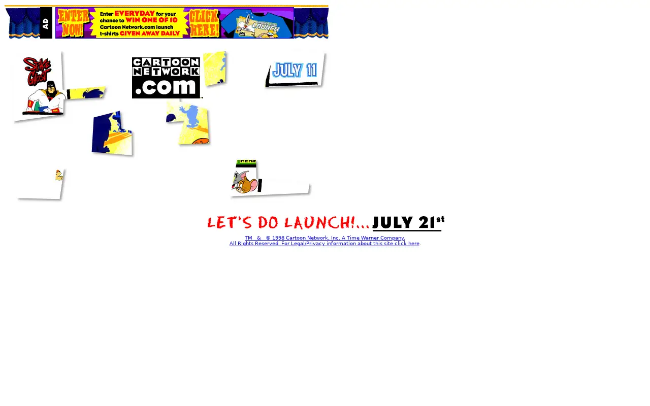 cartoonnetwork.com in 1998