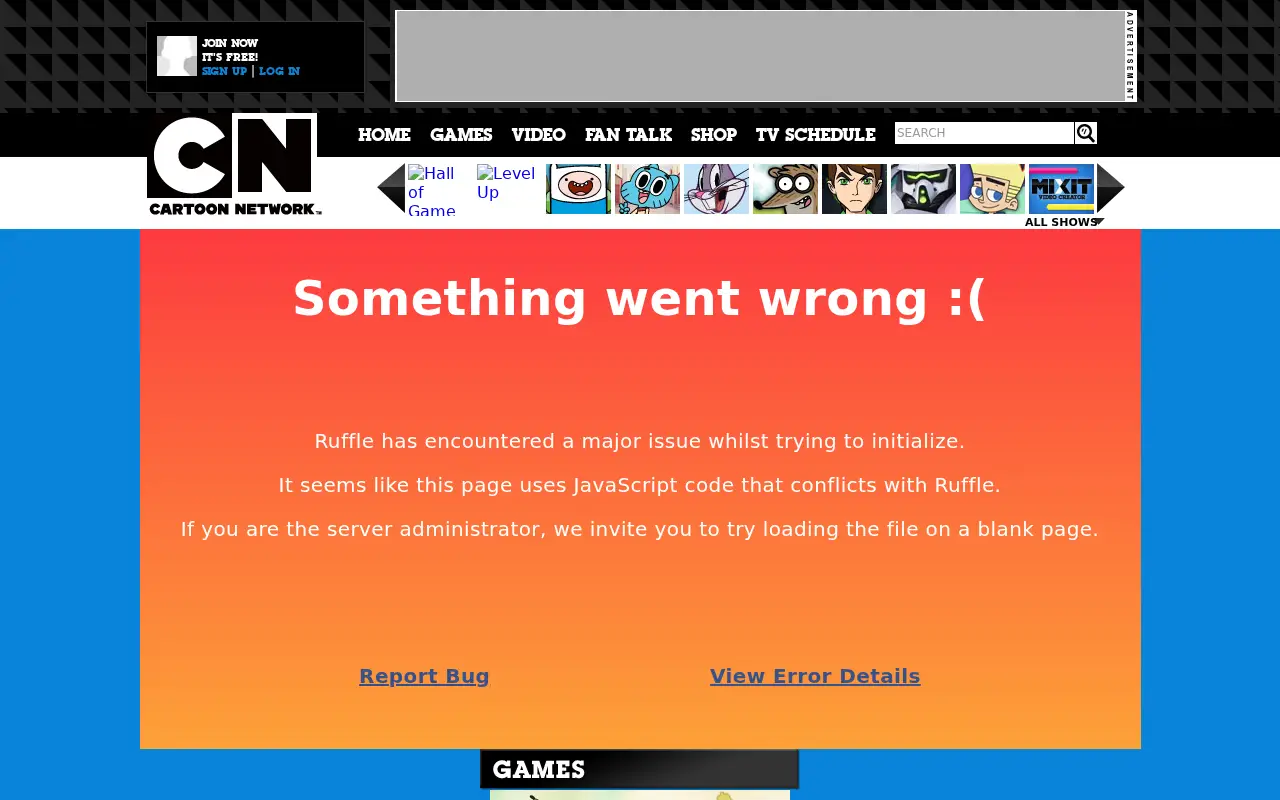 cartoonnetwork.com in 2011