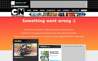 cartoonnetwork.com in 2012