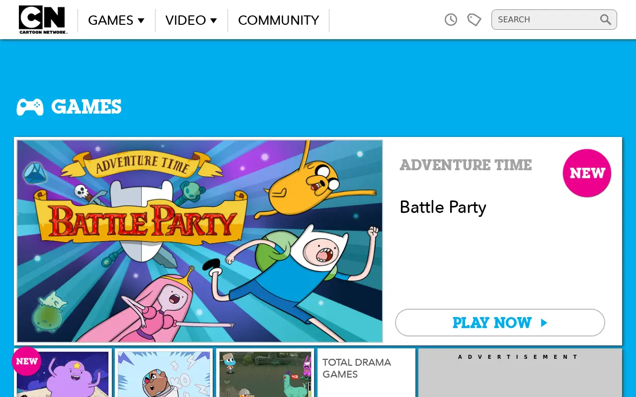 cartoonnetwork.com in 2014