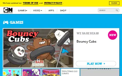 cartoonnetwork.com in 2020