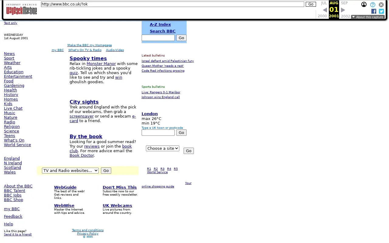 bbc.com in 2001