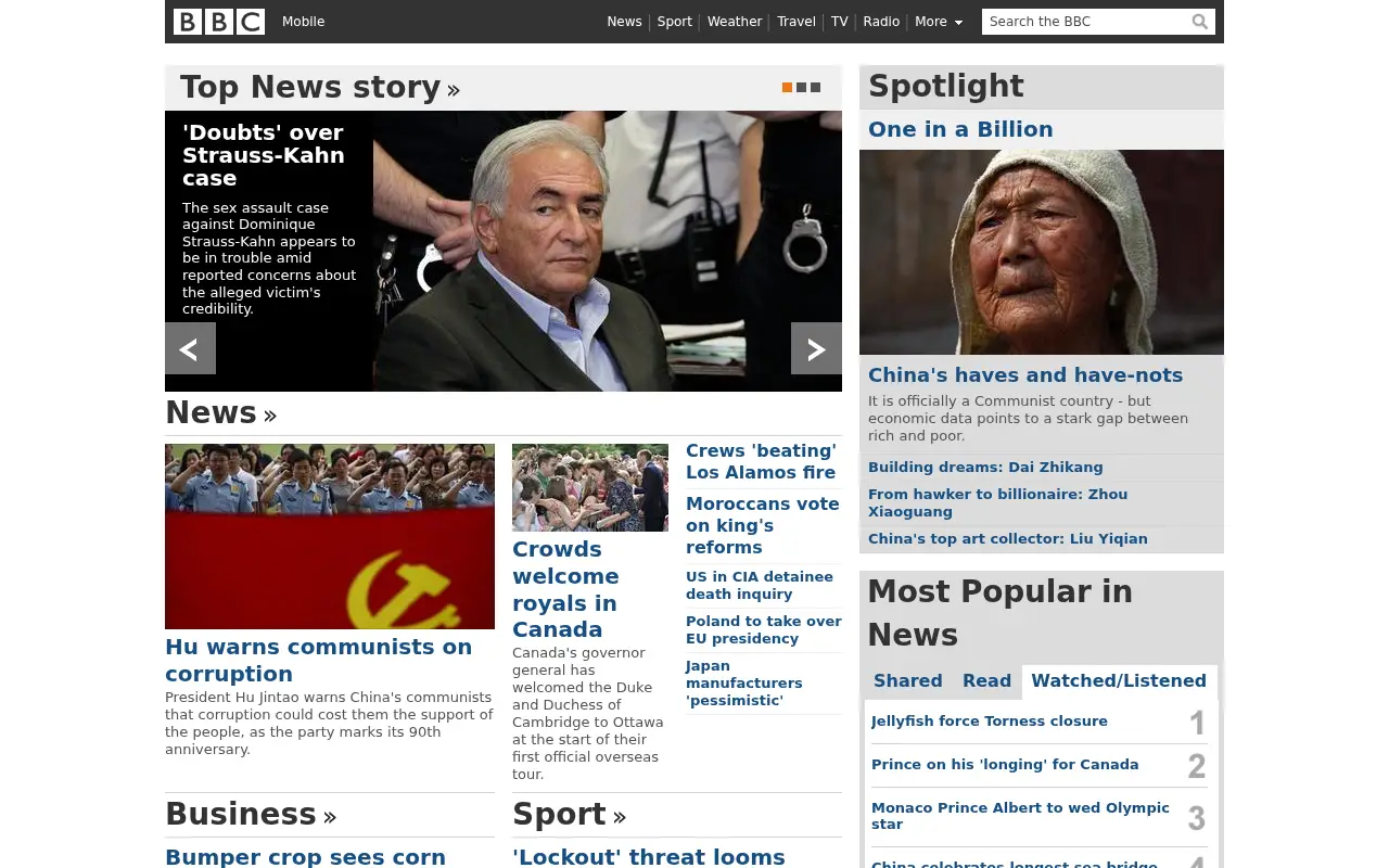 bbc.com in 2011