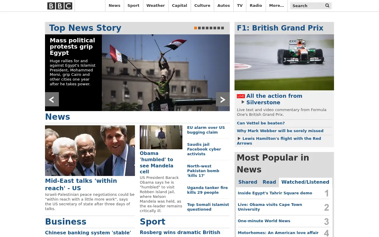 bbc.com in 2013