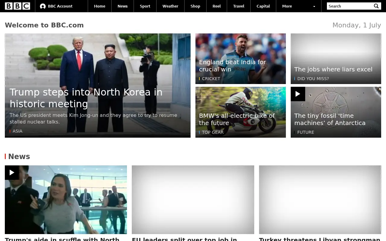 bbc.com in 2019