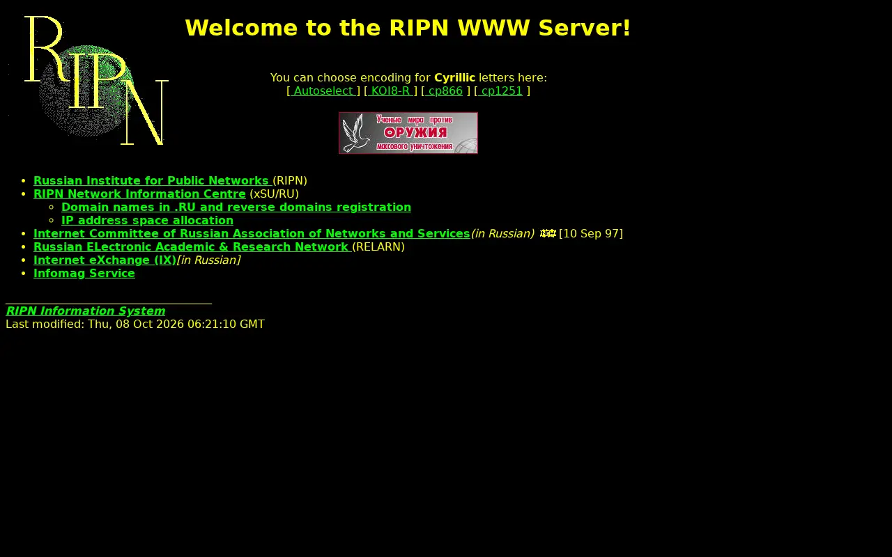 ripn.net on January 31, 1998