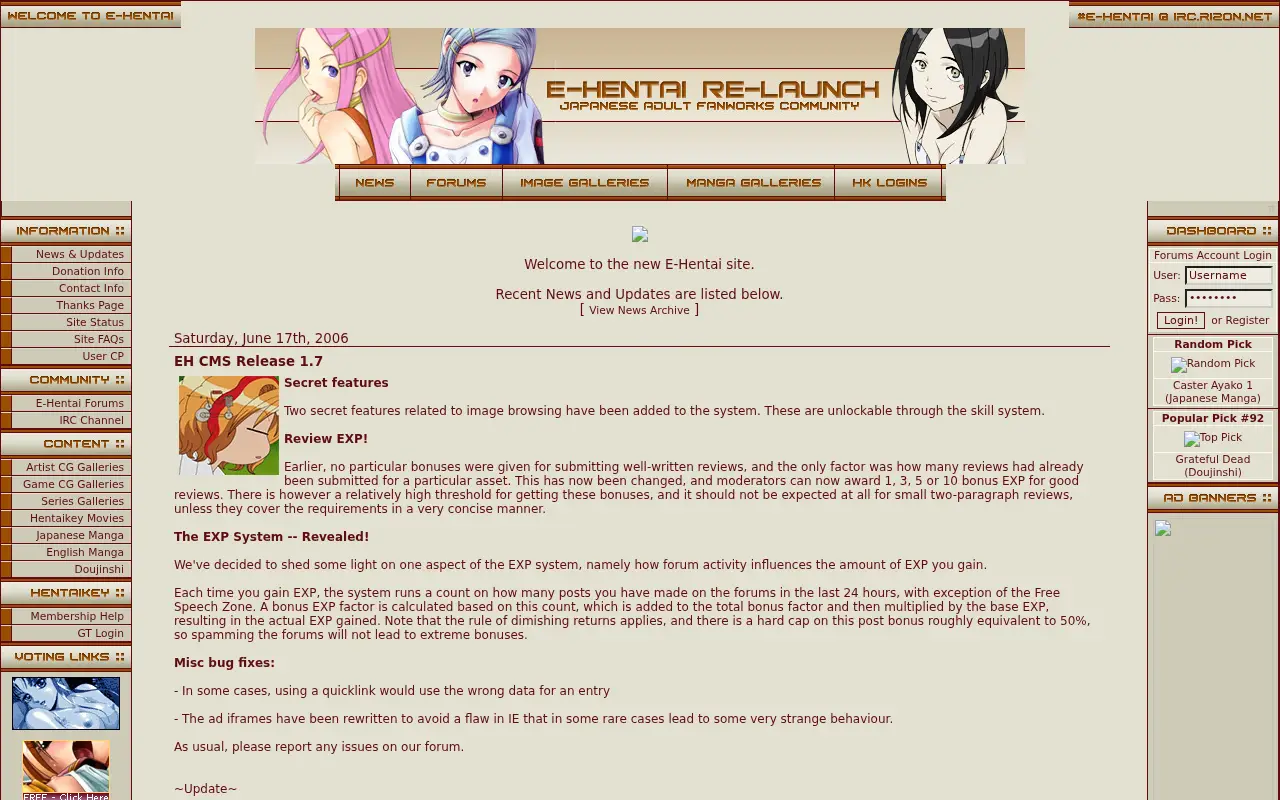 e-hentai.org in 2006