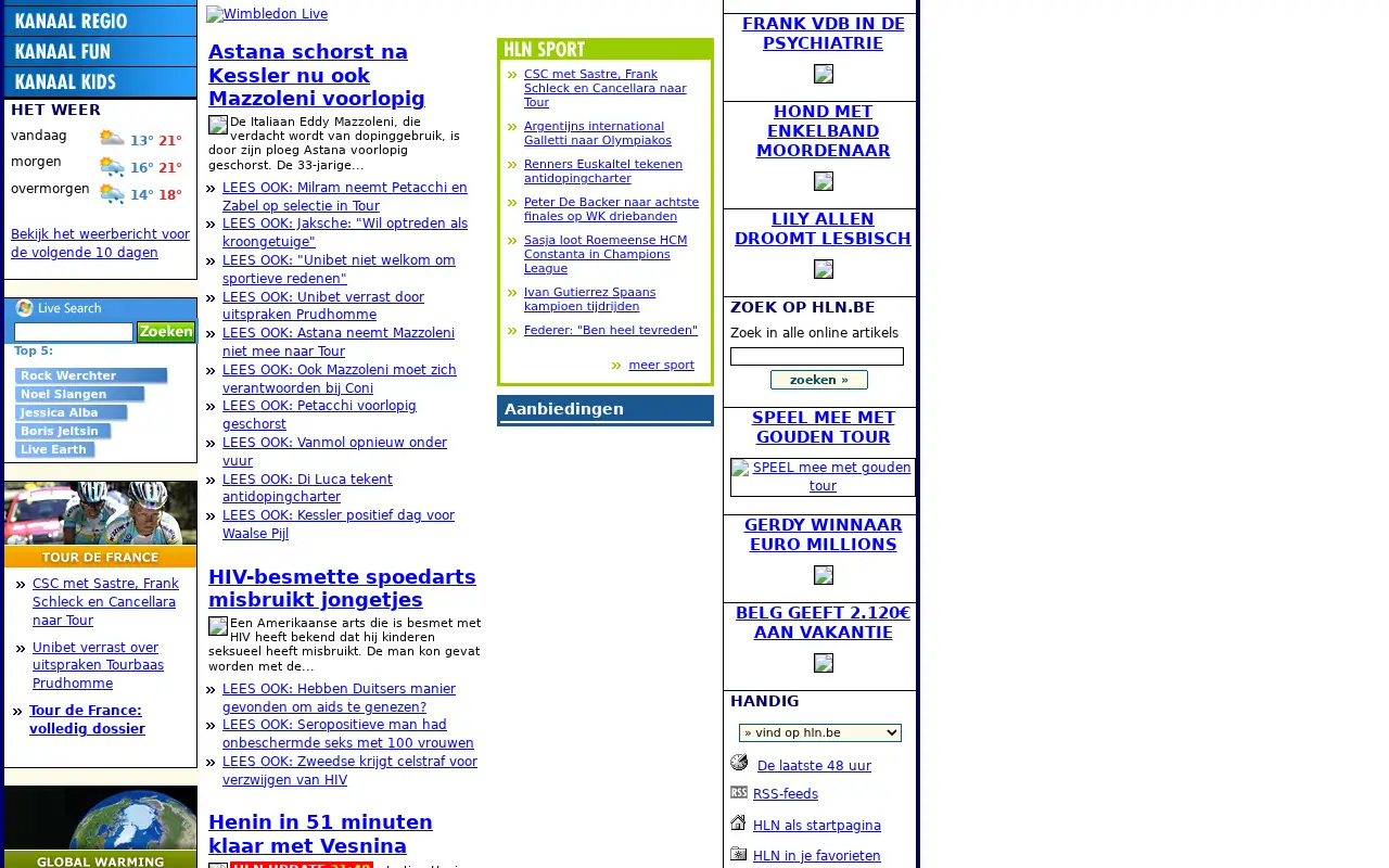 hln.be on June 30, 2007