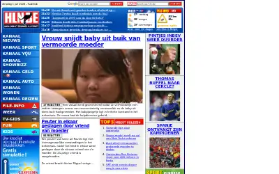 hln.be in 2008