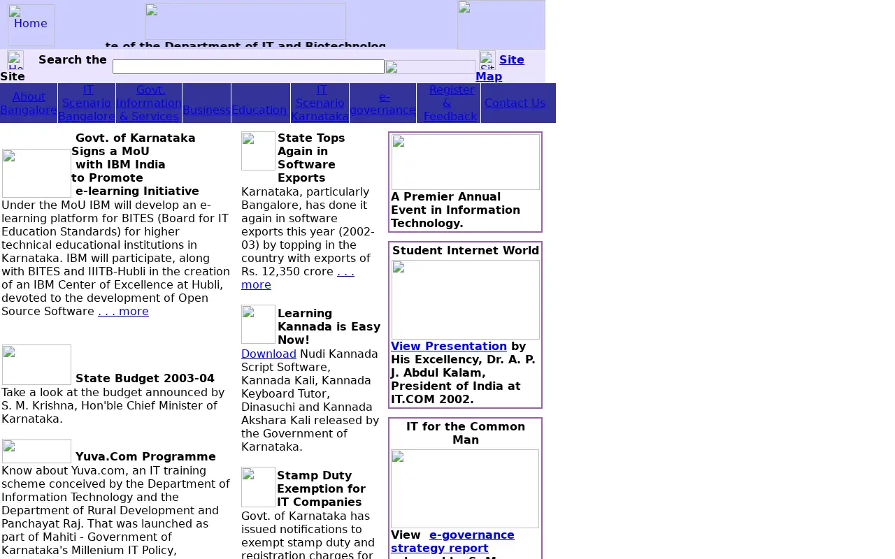 karnataka.gov.in on May 25, 2003