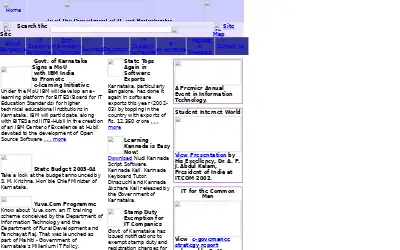 karnataka.gov.in in 2003