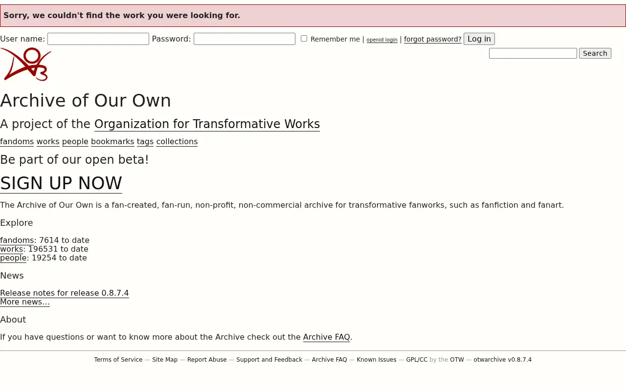 archiveofourown.org in 2011