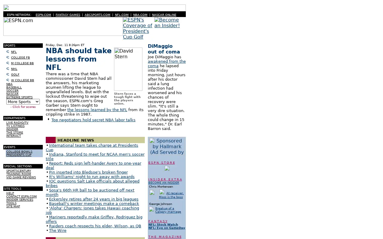 espn.com in 1998