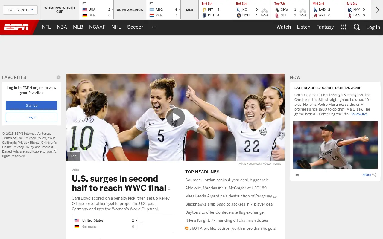 espn.com in 2015