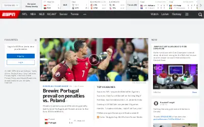 espn.com in 2016