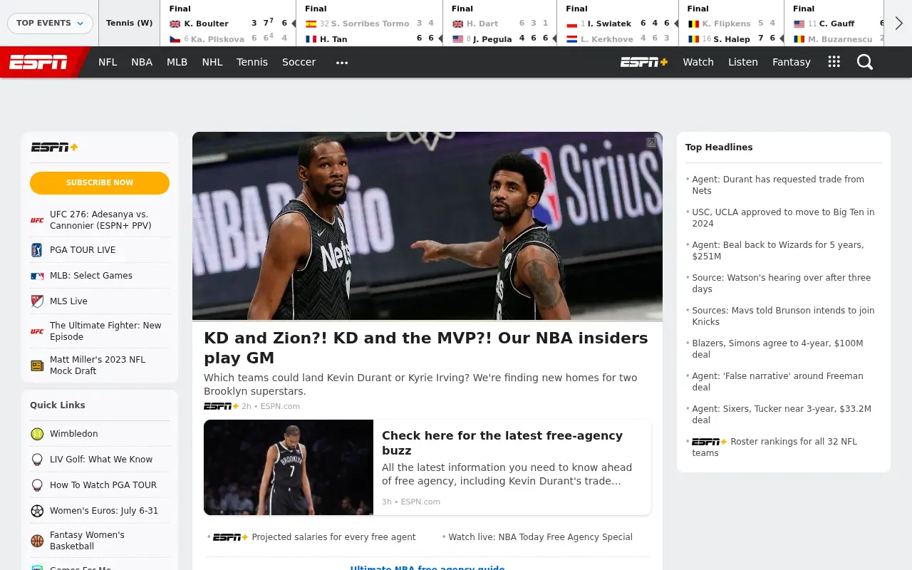espn.com in 2022