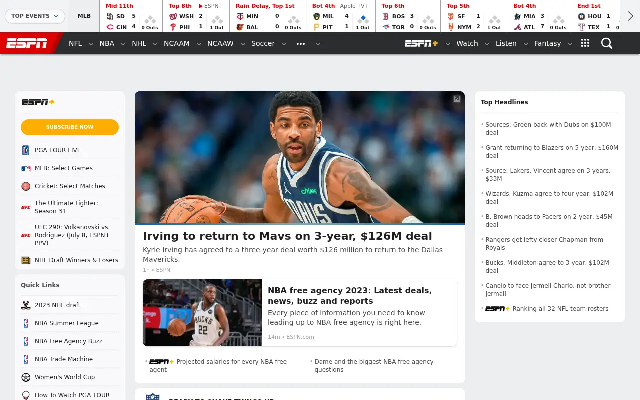 espn.com in 2023