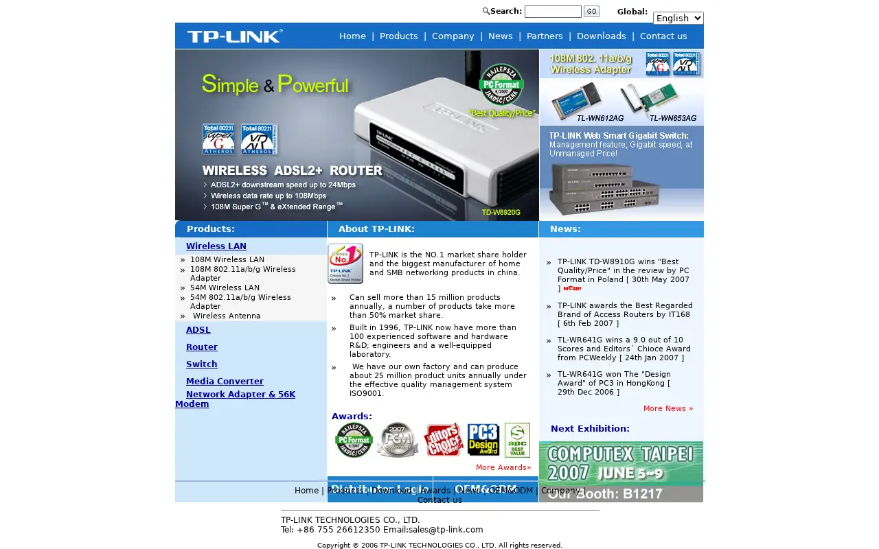 tp-link.com in 2007
