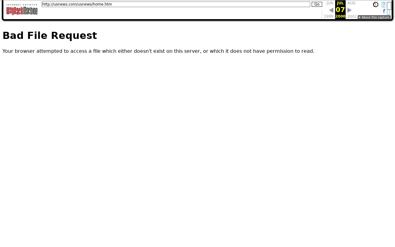 usnews.com in 2000