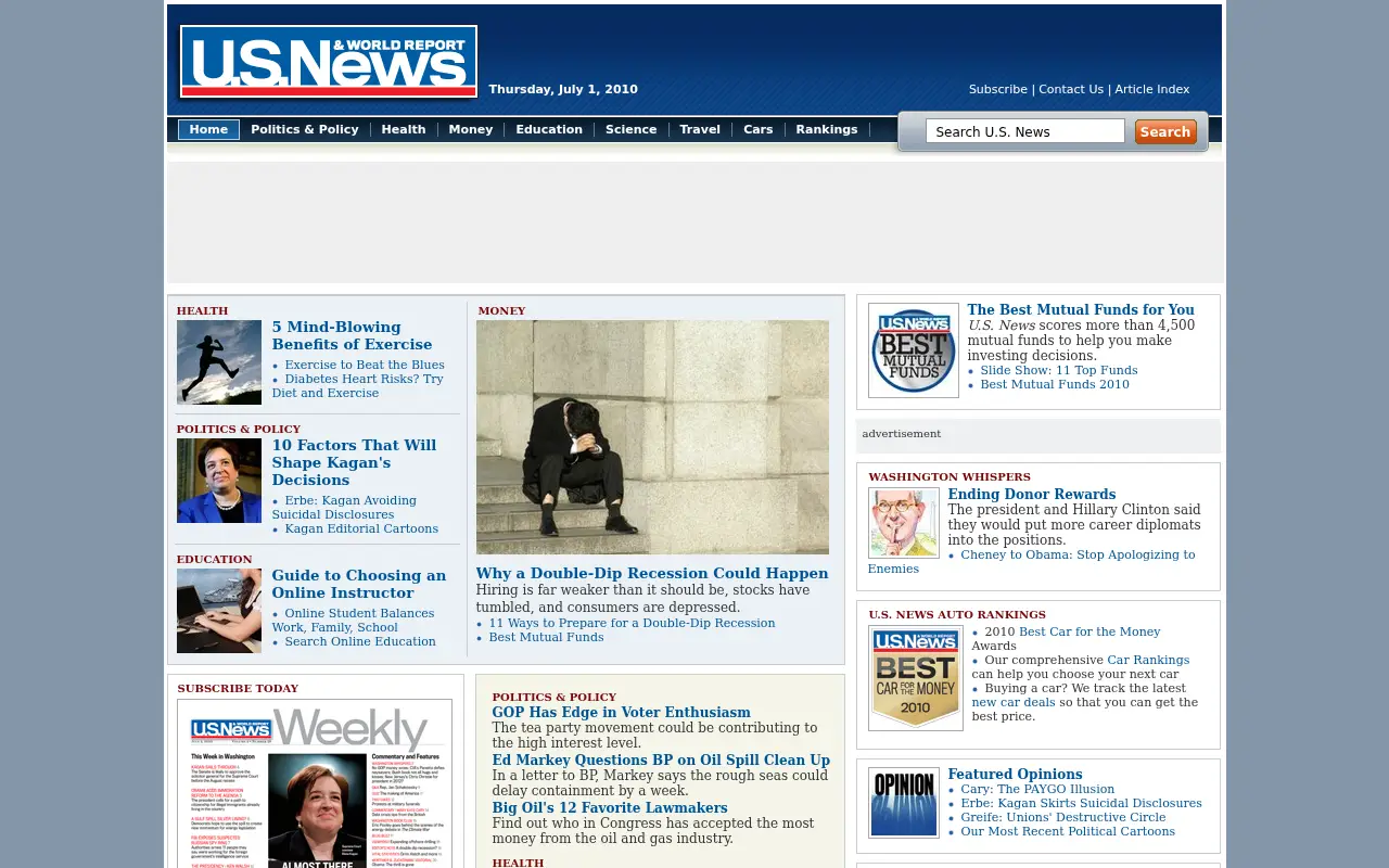 usnews.com in 2010