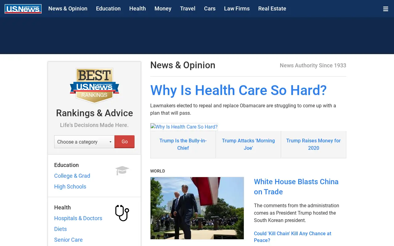 usnews.com in 2017