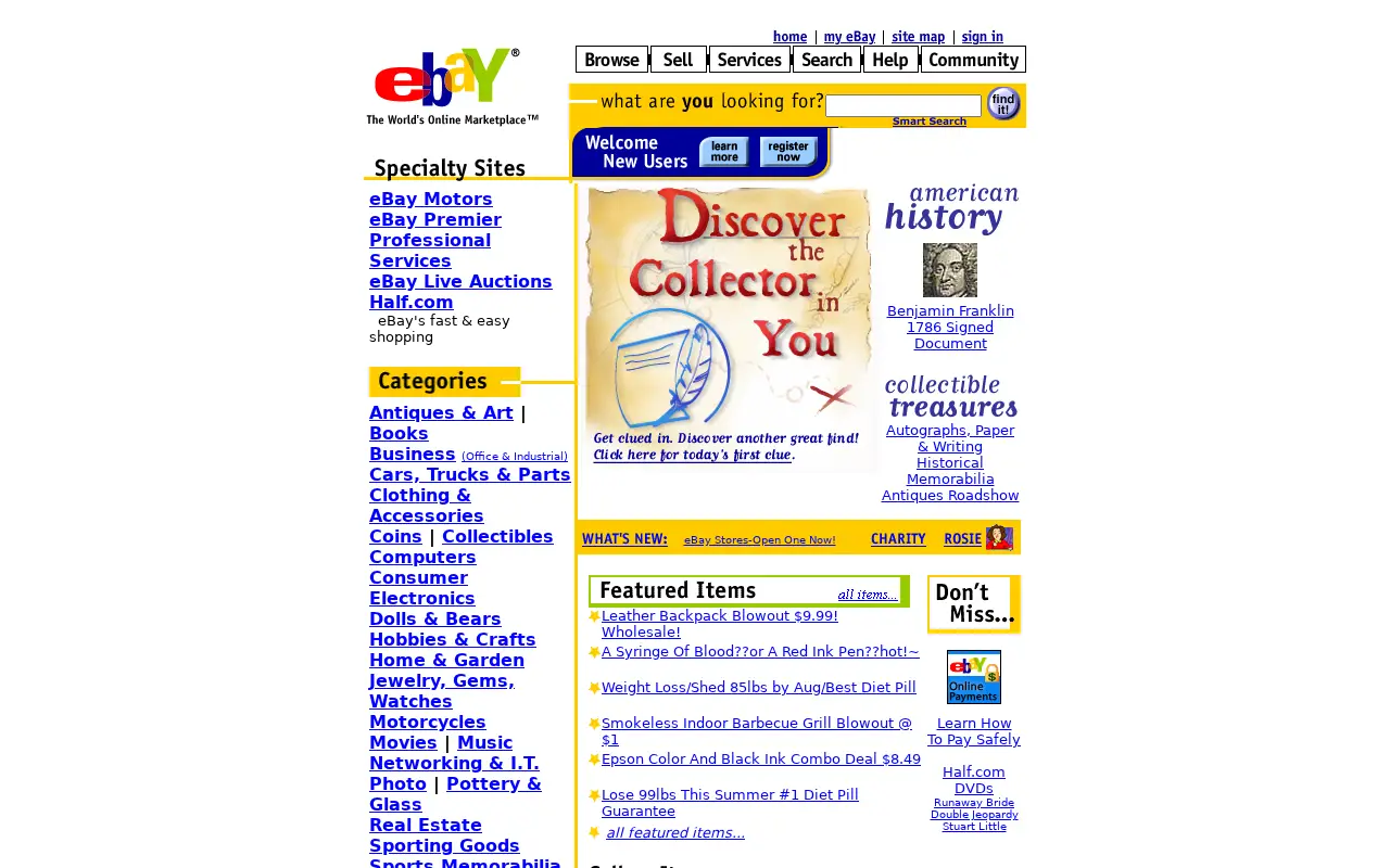 ebay.com on June 30, 2001