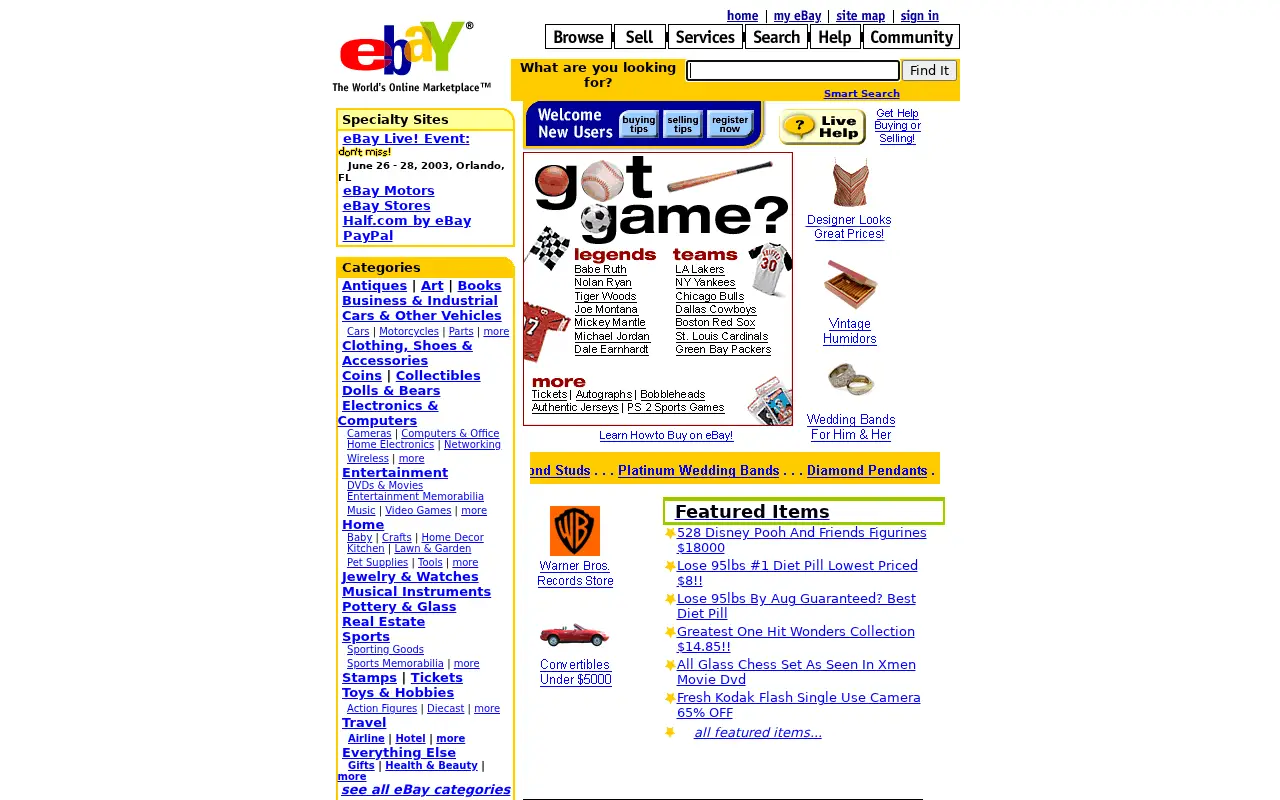 ebay.com on June 22, 2003