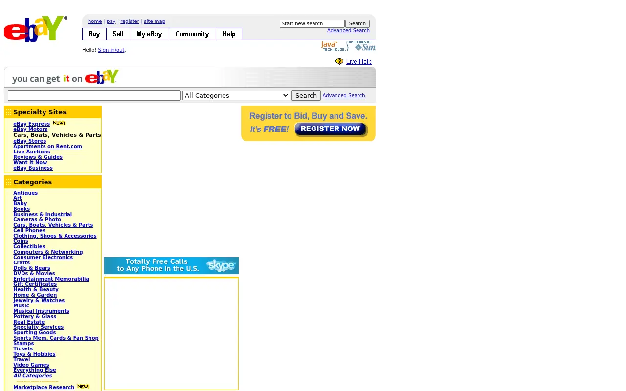 ebay.com on July 1, 2006