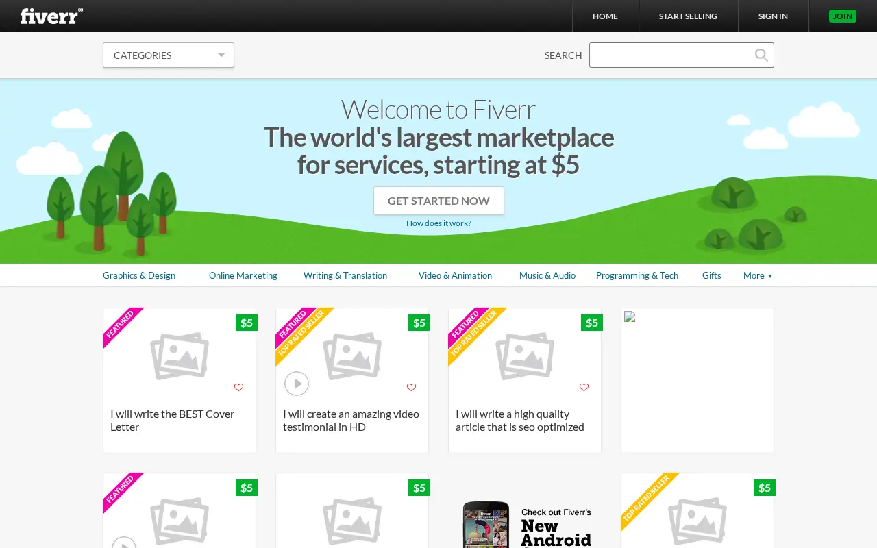 fiverr.com on July 1, 2014