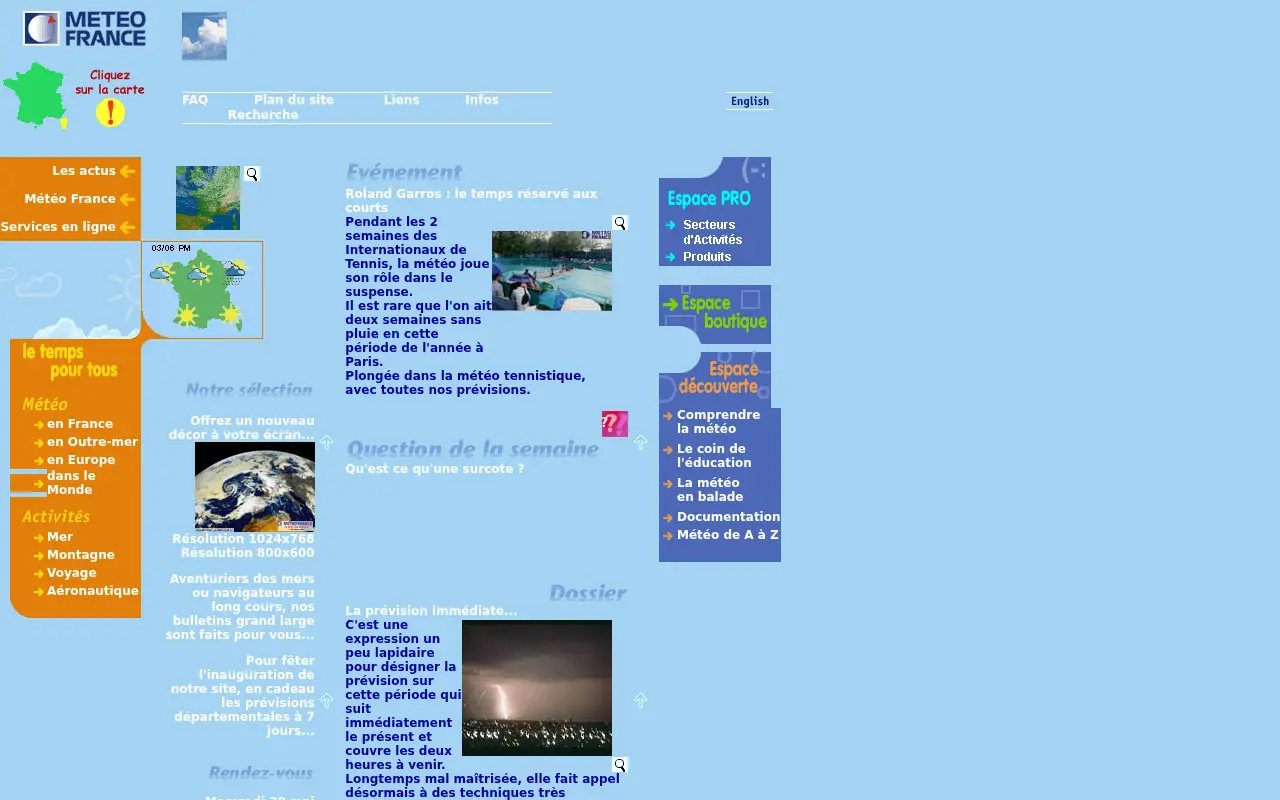 meteofrance.com in 2001