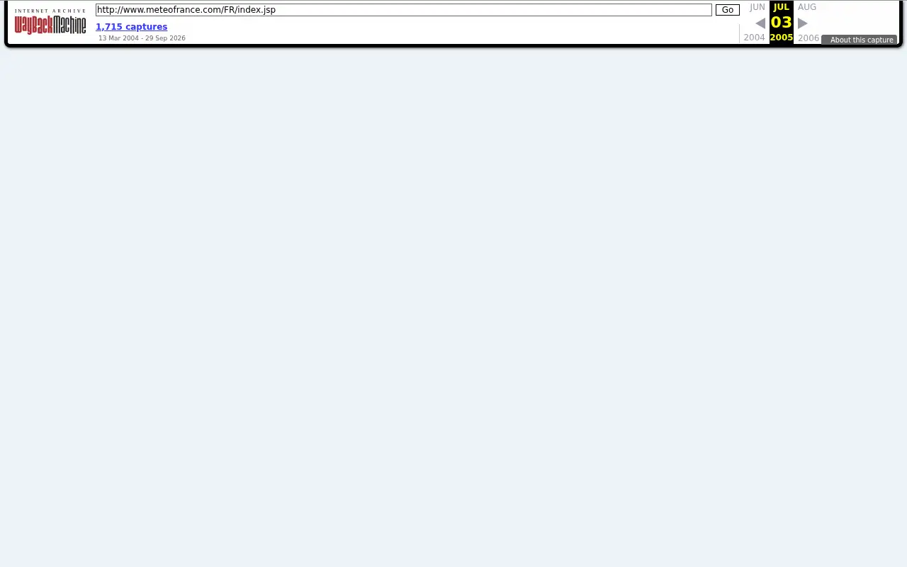 meteofrance.com in 2005