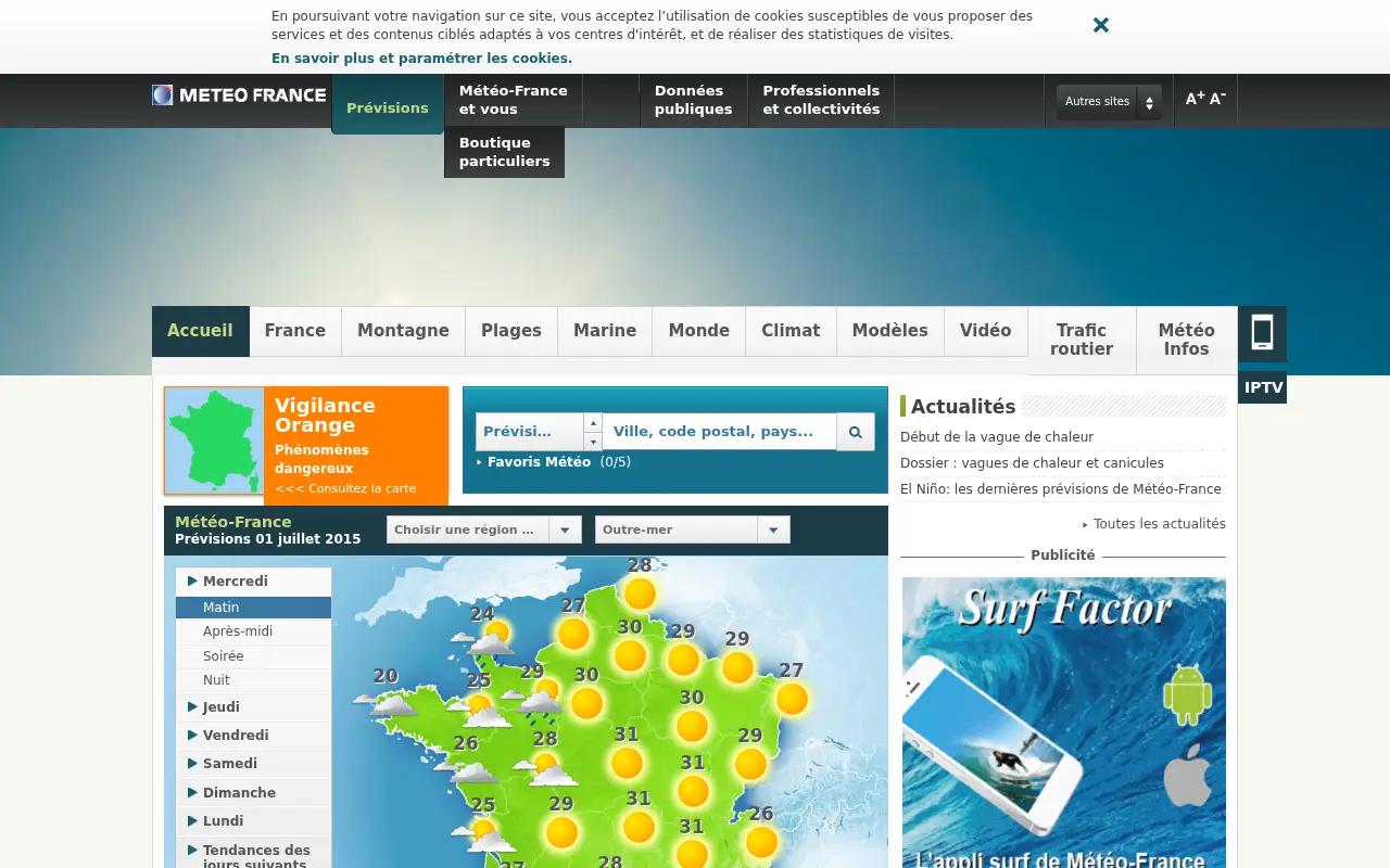 meteofrance.com in 2015
