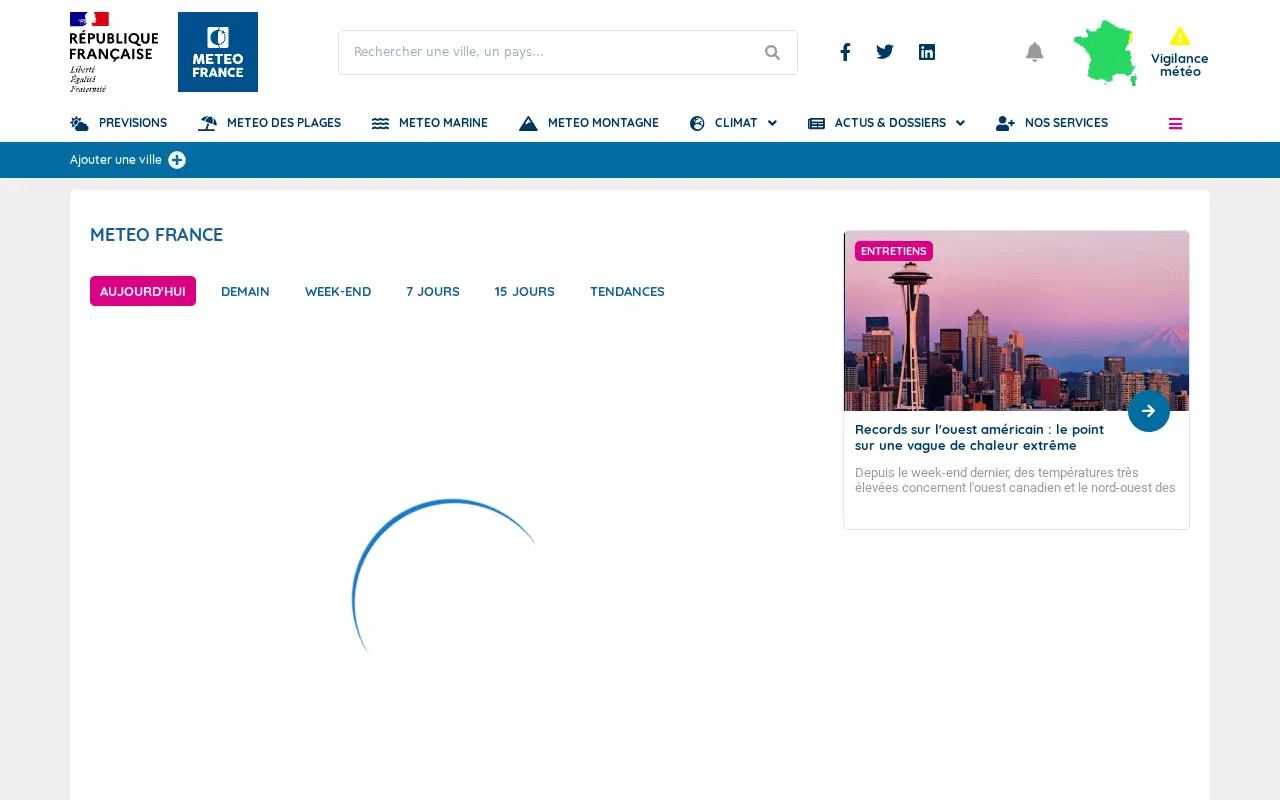 meteofrance.com in 2021
