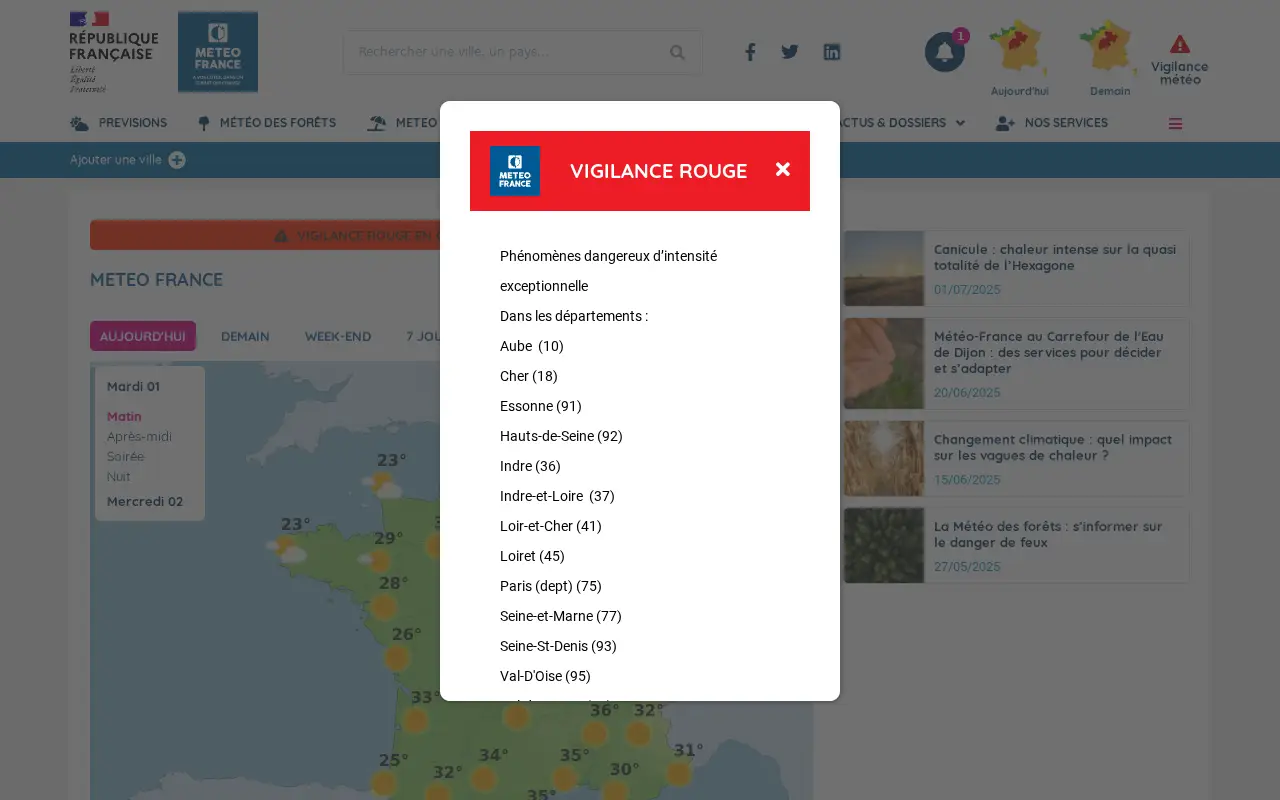 meteofrance.com in 2025