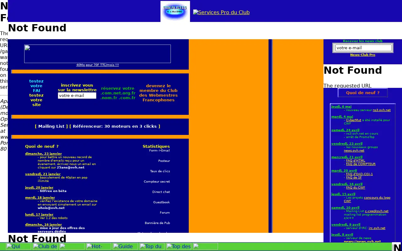 ovh.net in 1999