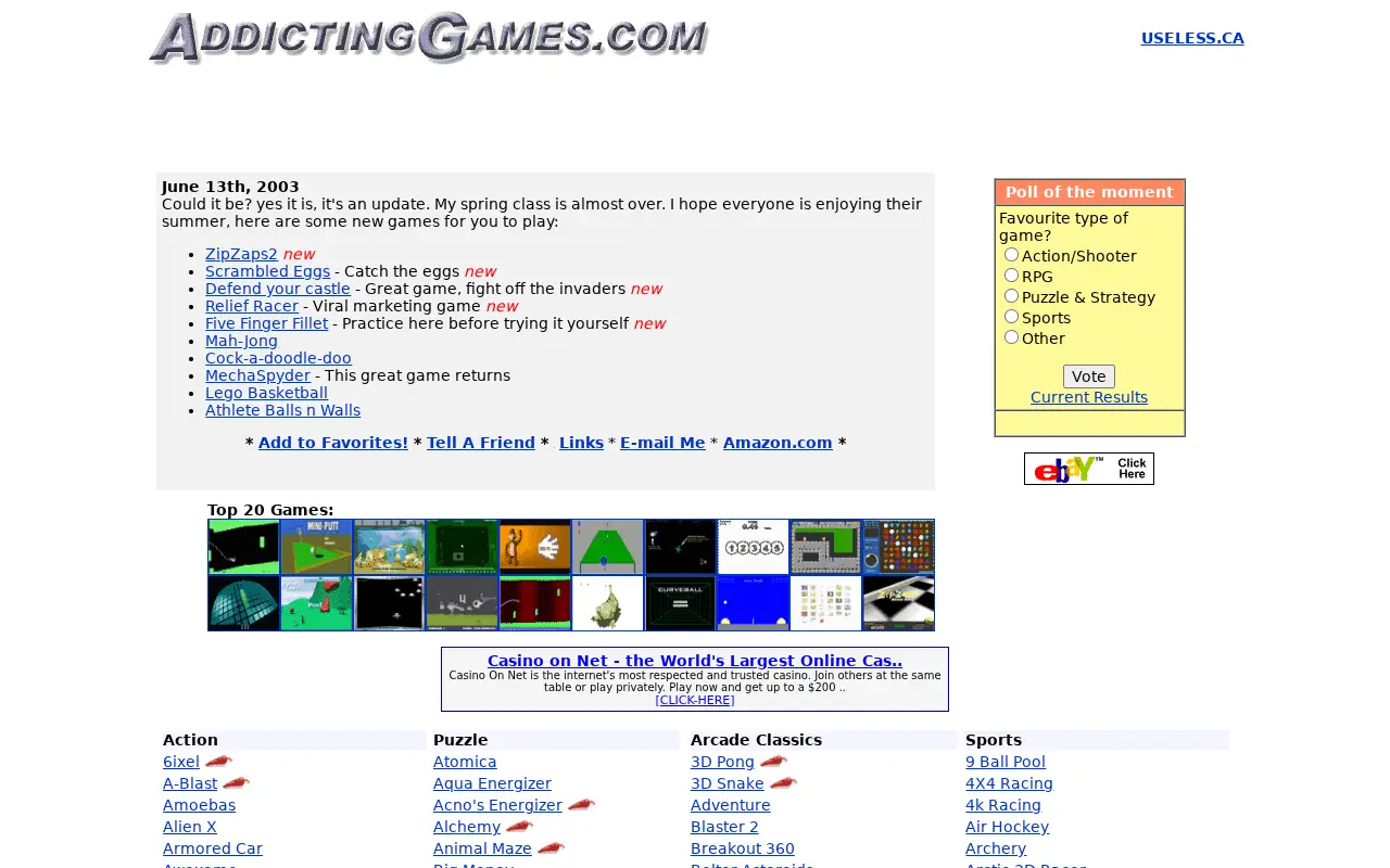 addictinggames.com in 2003