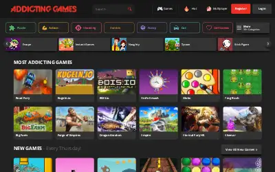 addictinggames.com in 2019