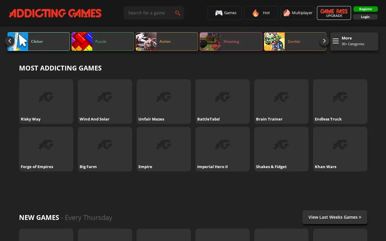addictinggames.com in 2022
