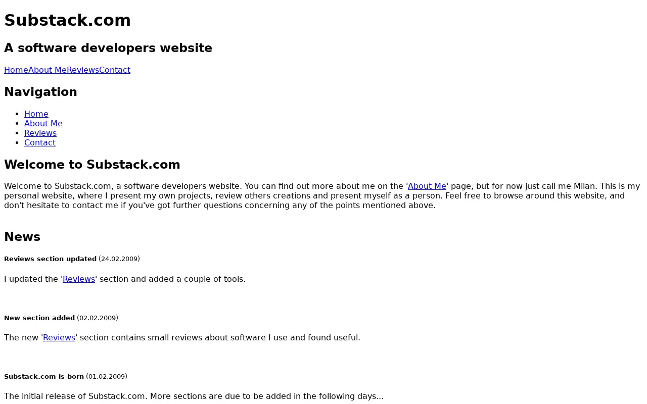 substack.com in 2009