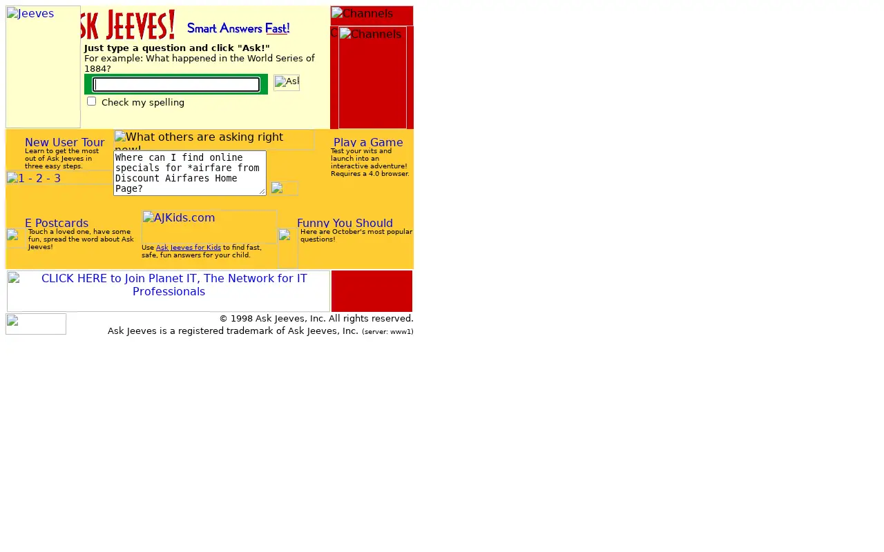 askjeeves.com in 1998