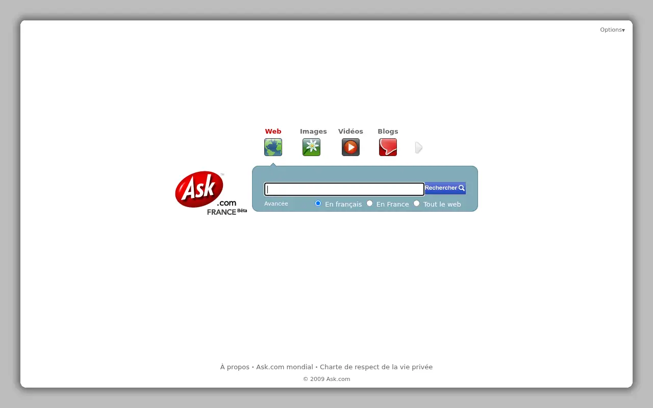 askjeeves.com in 2009