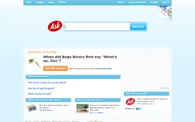 askjeeves.com in 2010