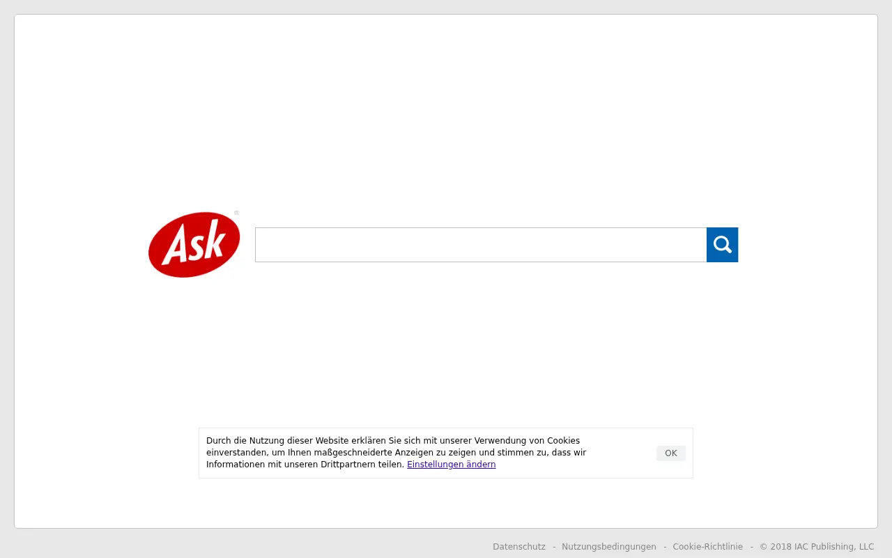 askjeeves.com in 2018