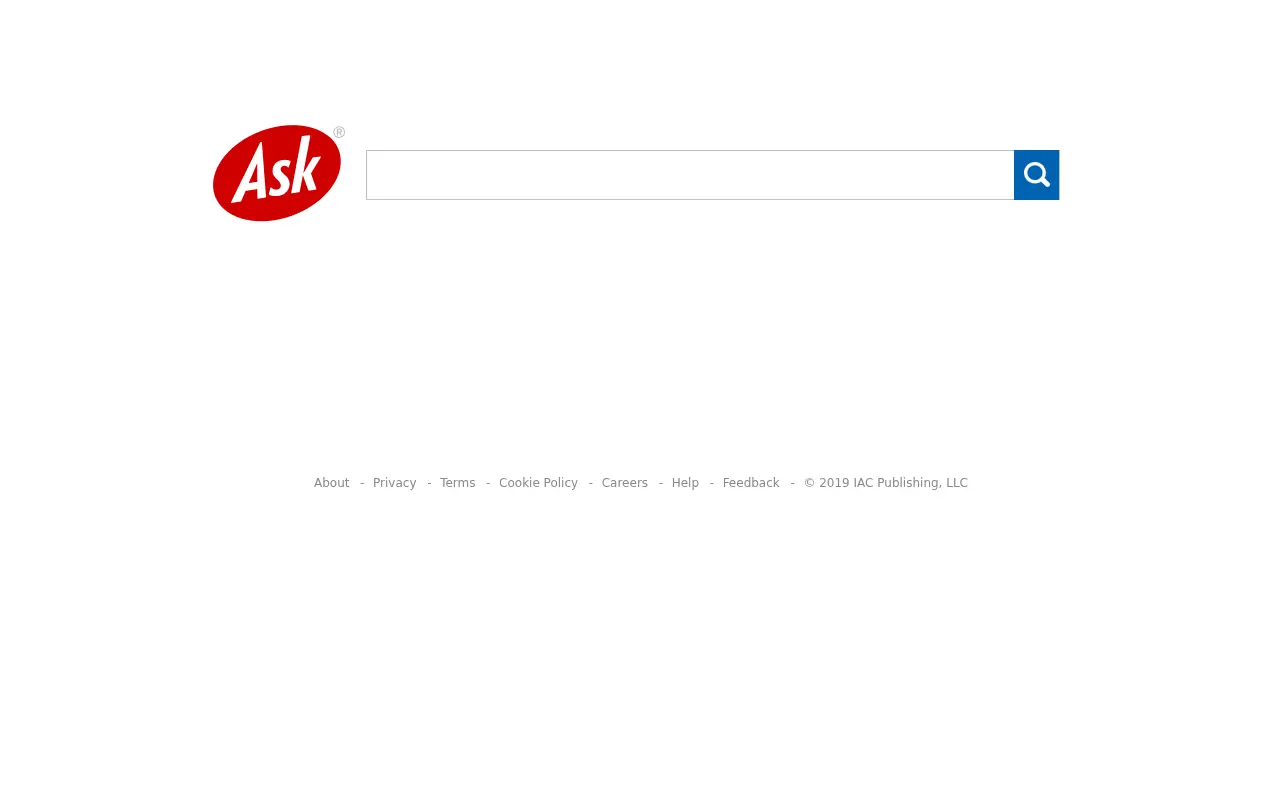 askjeeves.com in 2019