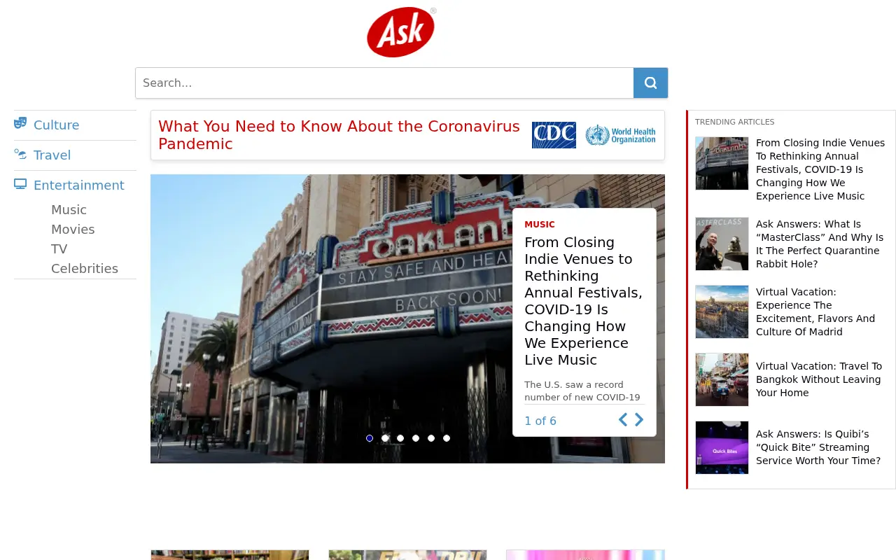 askjeeves.com in 2020
