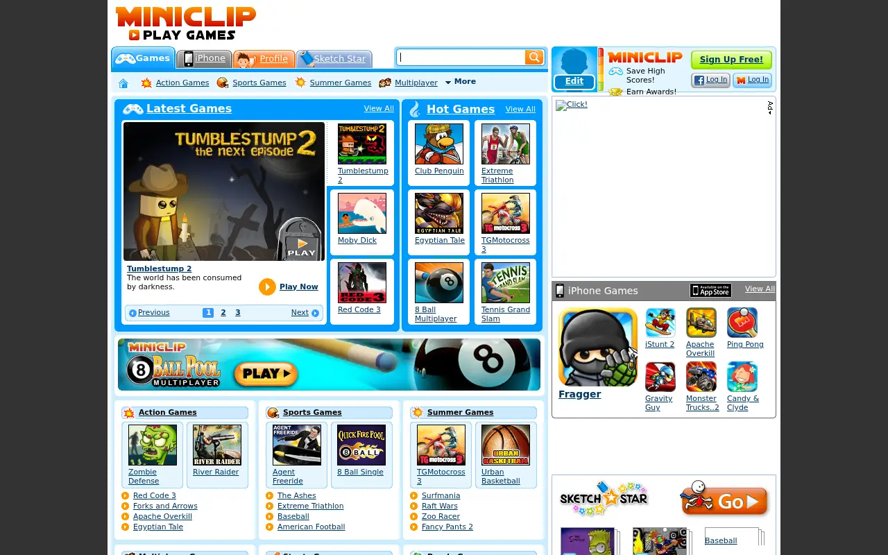 miniclip.com in 2011